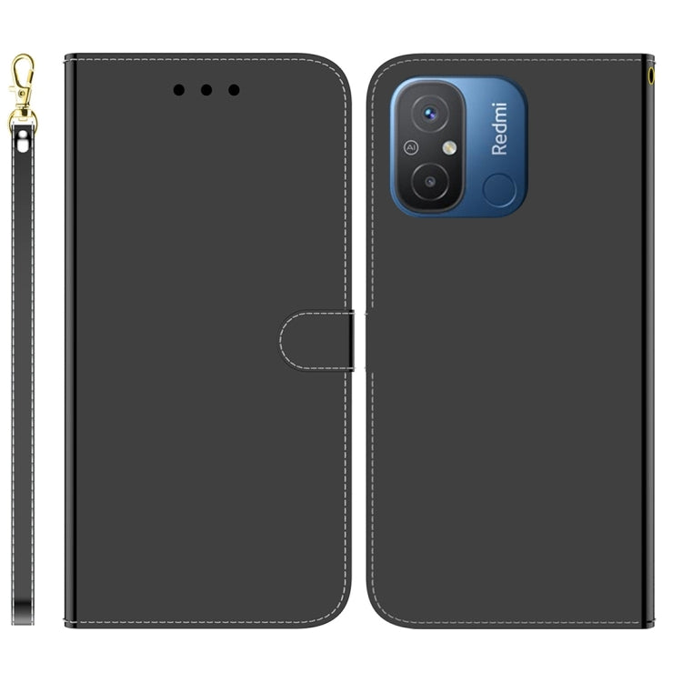 For Xiaomi Redmi 12C / 11A Imitated Mirror Surface Leather Phone Case