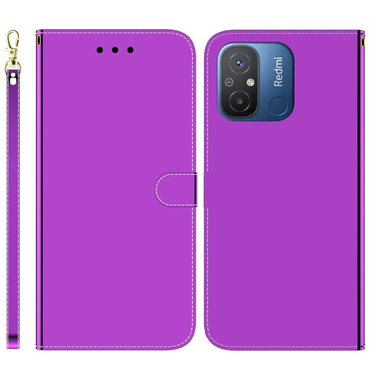 For Xiaomi Redmi 12C / 11A Imitated Mirror Surface Leather Phone Case