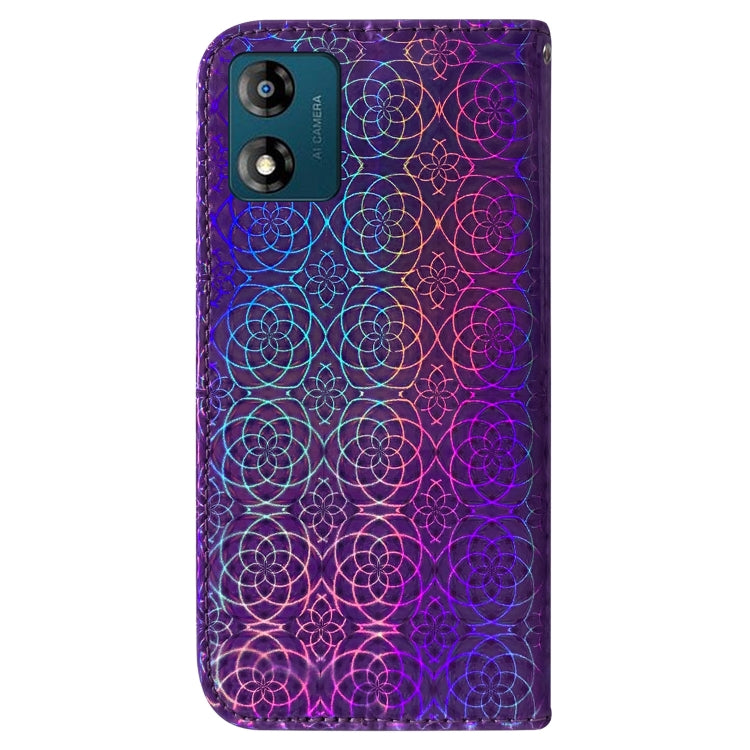 For Motorola Moto E13 Colorful Magnetic Buckle Leather Phone Case