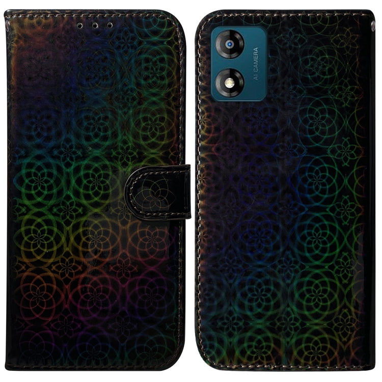 For Motorola Moto E13 Colorful Magnetic Buckle Leather Phone Case