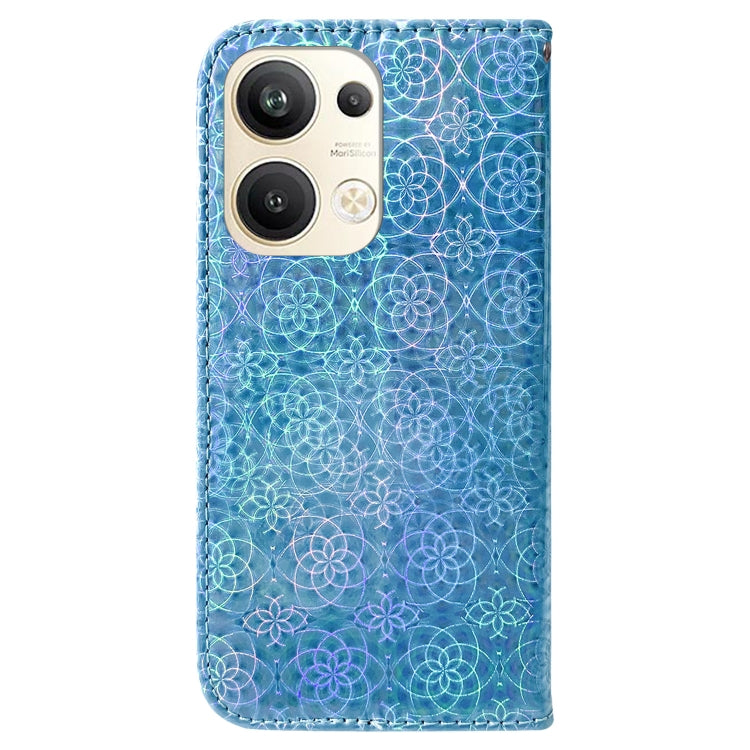 For OPPO Reno9 Pro+ Colorful Magnetic Buckle Leather Phone Case