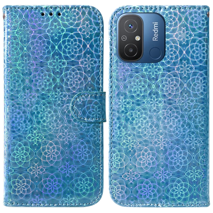For Xiaomi Redmi 12C / 11A Colorful Magnetic Buckle Leather Phone Case