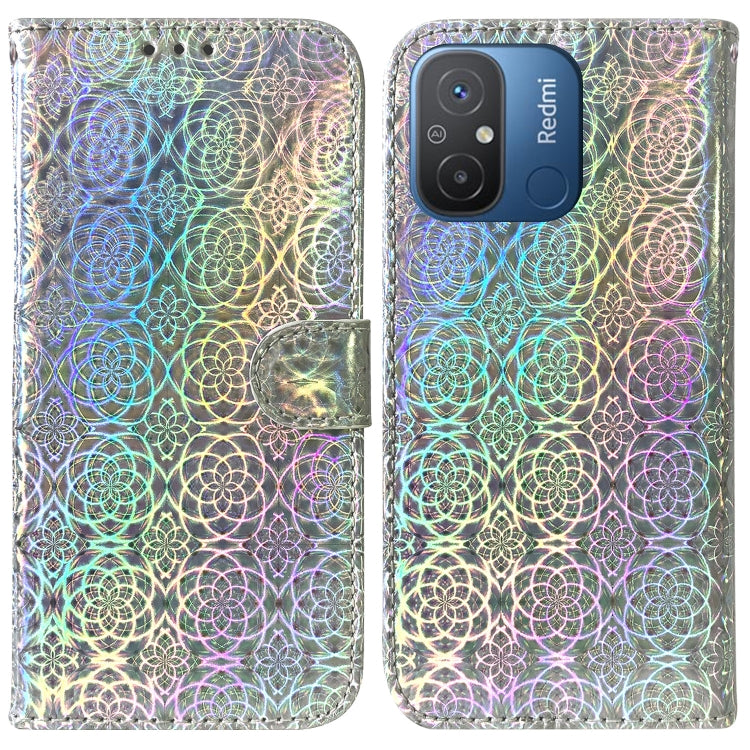 For Xiaomi Redmi 12C / 11A Colorful Magnetic Buckle Leather Phone Case