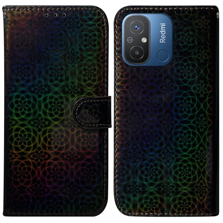 For Xiaomi Redmi 12C / 11A Colorful Magnetic Buckle Leather Phone Case