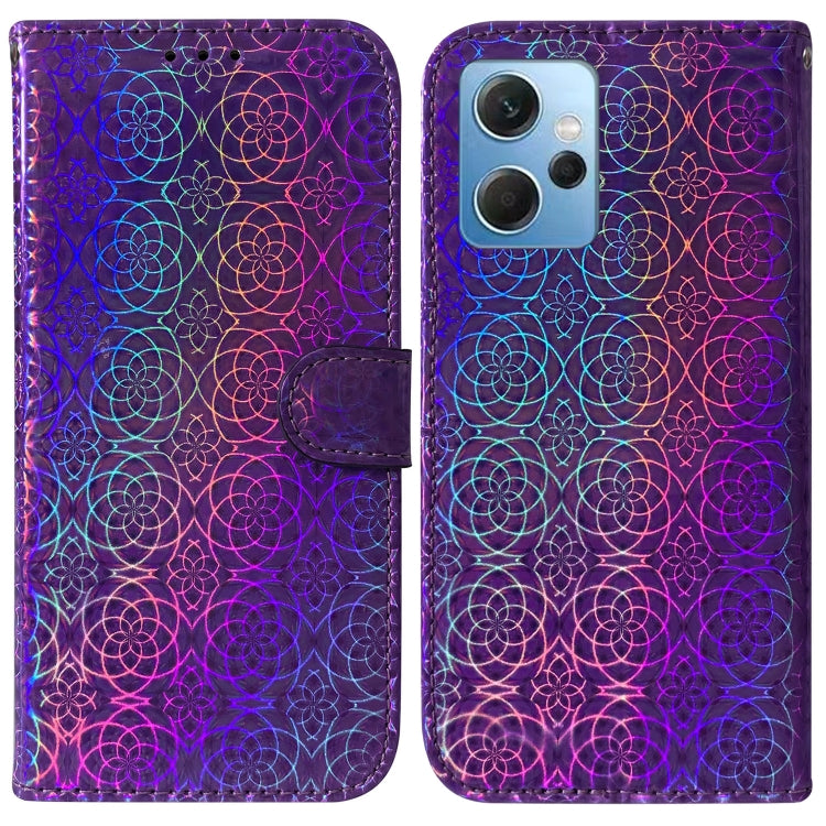 For Xiaomi Redmi Note 12 4G Global Colorful Magnetic Buckle Leather Phone Case