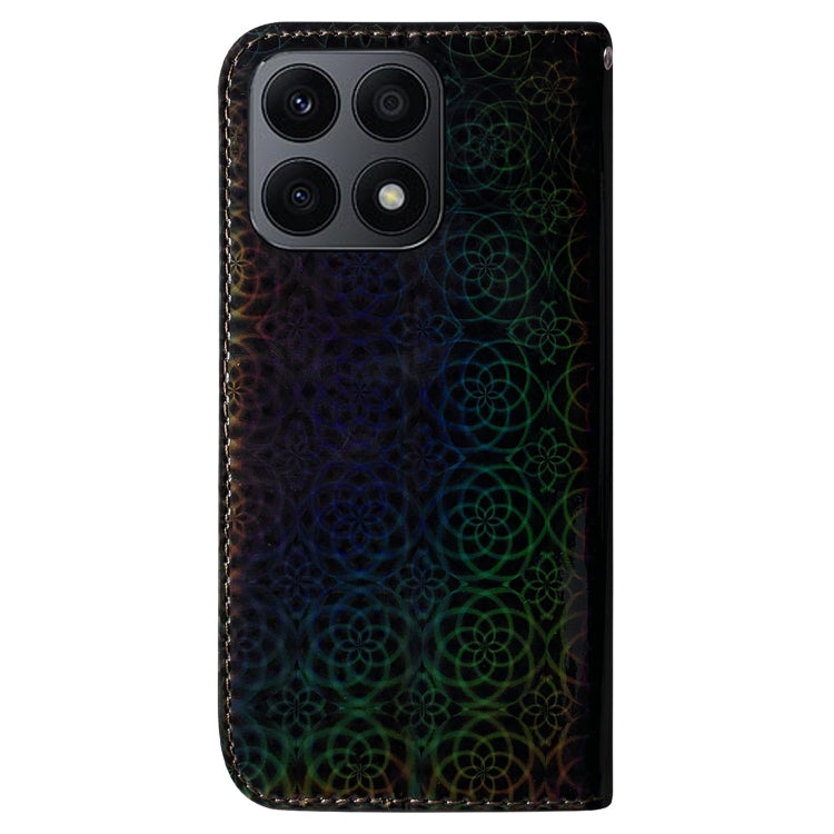 For Honor X8a Colorful Magnetic Buckle Leather Phone Case