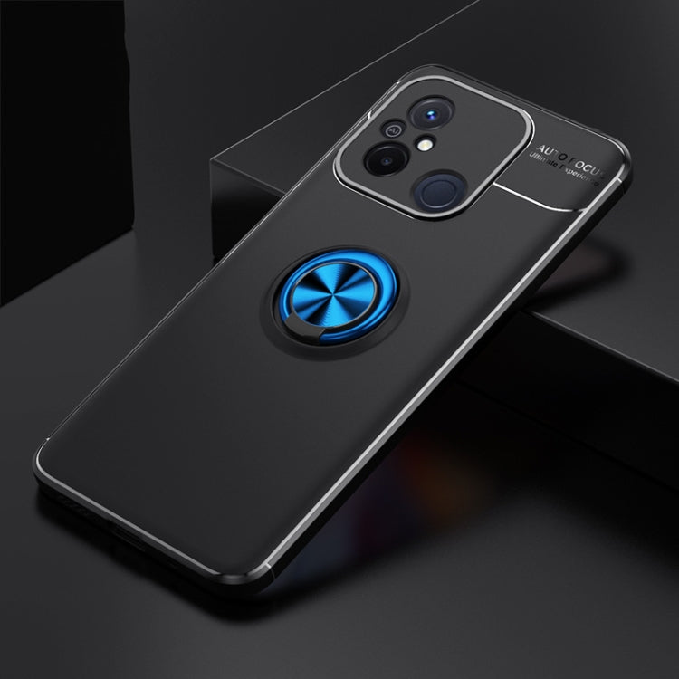 For Xiaomi Redmi 12C Metal Ring Holder 360 Degree Rotating TPU Phone Case