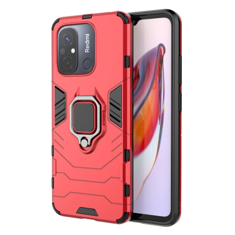 For Xiaomi Redmi 12C Magnetic Ring Holder PC + TPU Phone Case