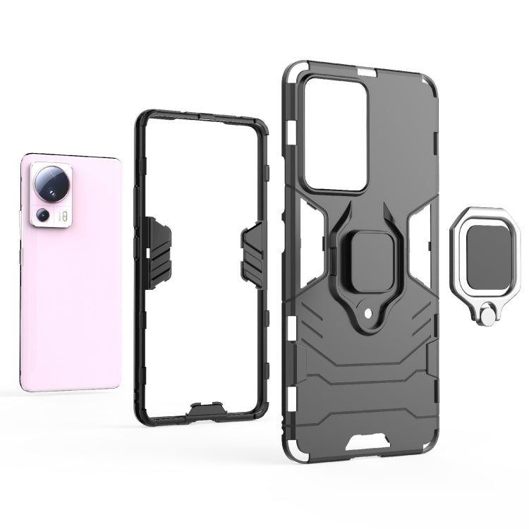 For Xiaomi 13 Lite Magnetic Ring Holder PC + TPU Phone Case