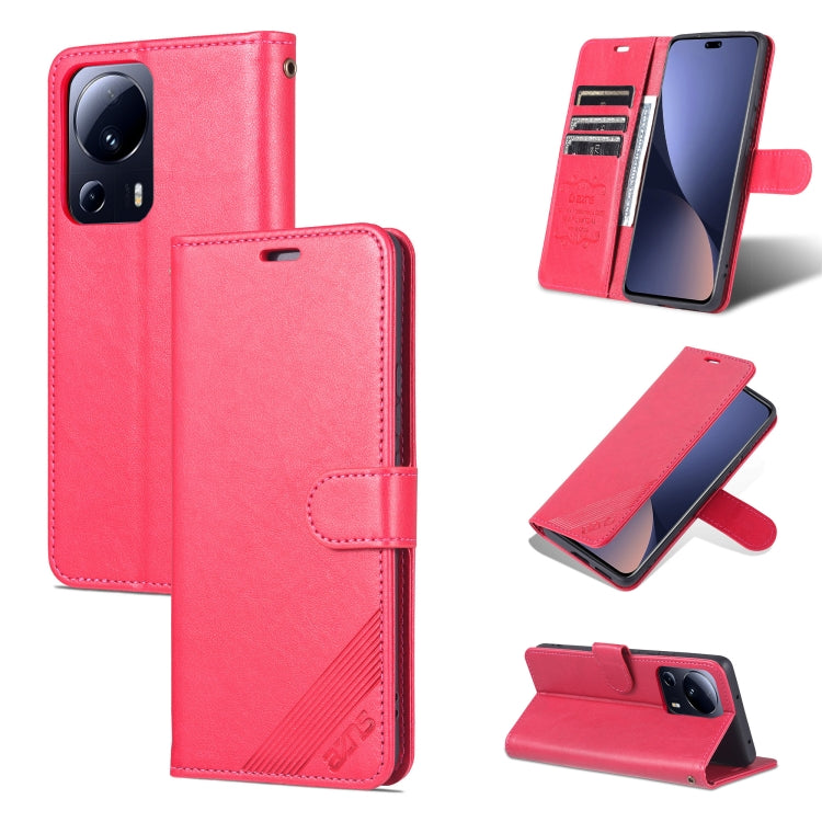 For Xiaomi 13 Lite AZNS Sheepskin Texture Flip Leather Phone Case