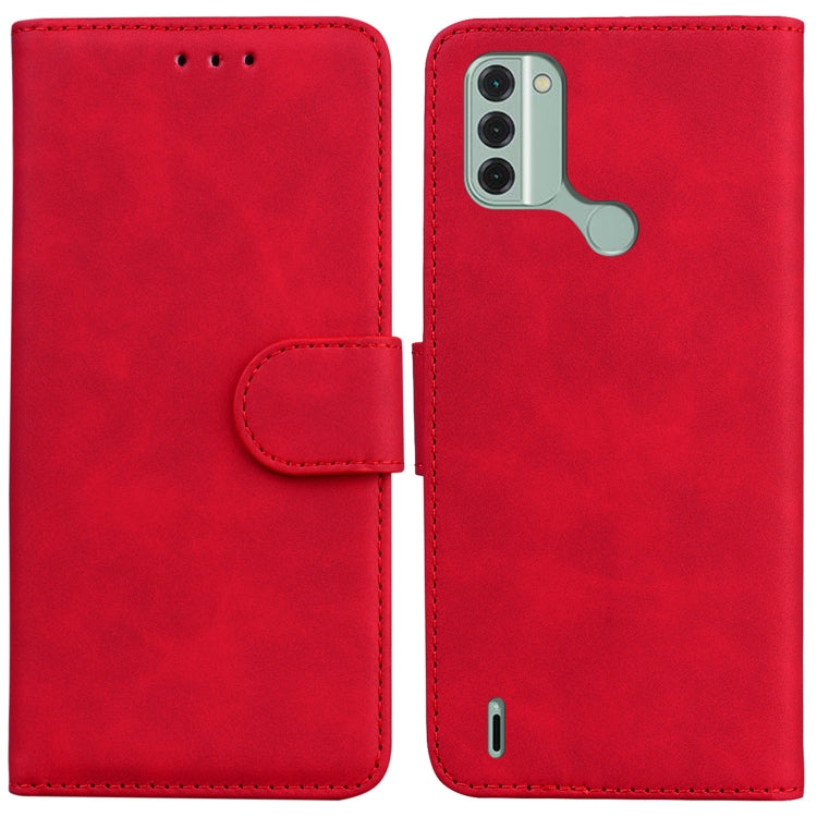 For Nokia C31 Skin Feel Pure Color Flip Leather Phone Case