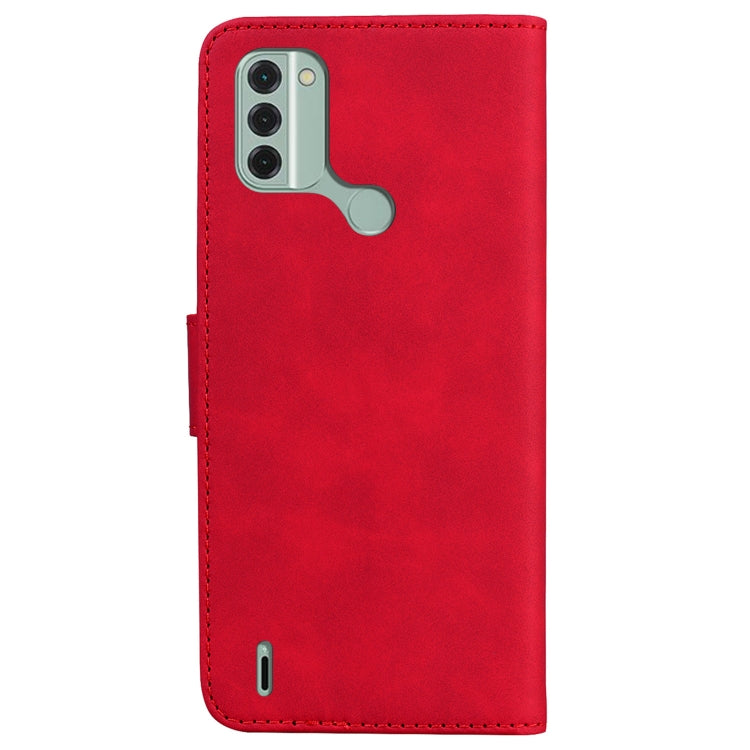 For Nokia C31 Skin Feel Pure Color Flip Leather Phone Case