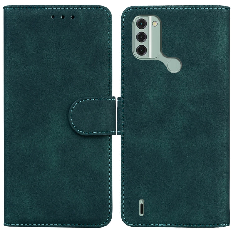 For Nokia C31 Skin Feel Pure Color Flip Leather Phone Case
