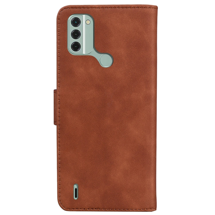 For Nokia C31 Skin Feel Pure Color Flip Leather Phone Case