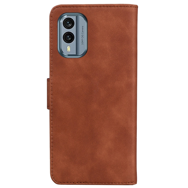 For Nokia X30 Skin Feel Pure Color Flip Leather Phone Case
