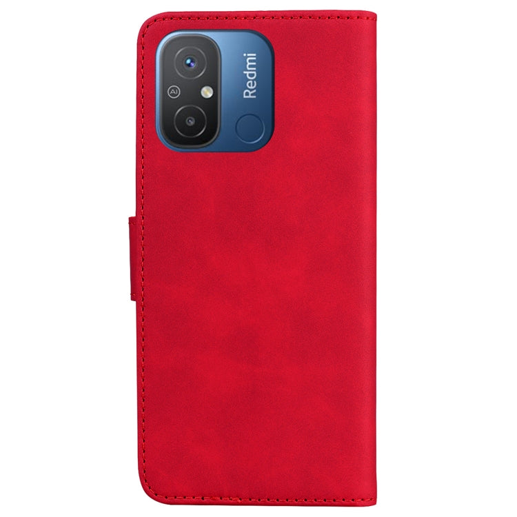 For Xiaomi Redmi 12C / 11A Skin Feel Pure Color Flip Leather Phone Case