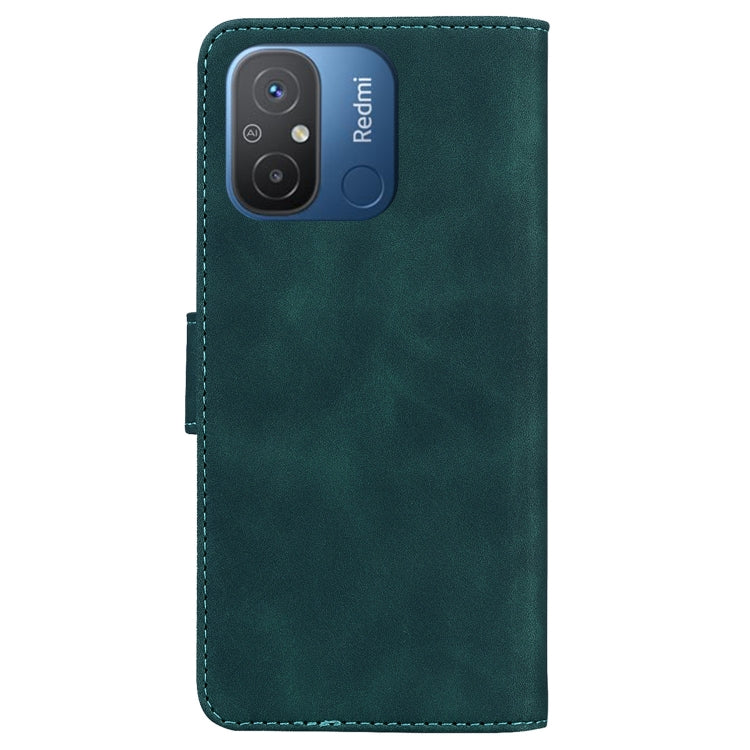 For Xiaomi Redmi 12C / 11A Skin Feel Pure Color Flip Leather Phone Case