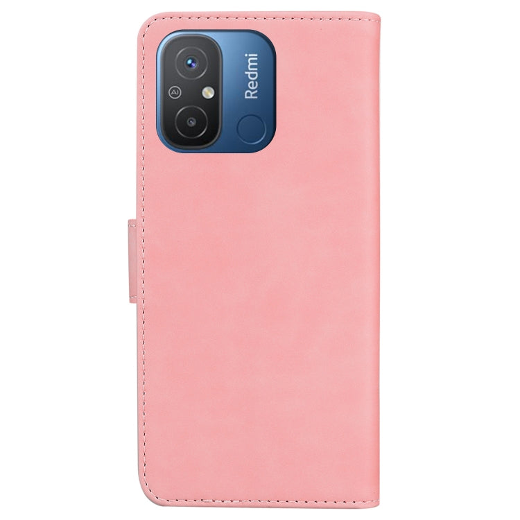 For Xiaomi Redmi 12C / 11A Skin Feel Pure Color Flip Leather Phone Case
