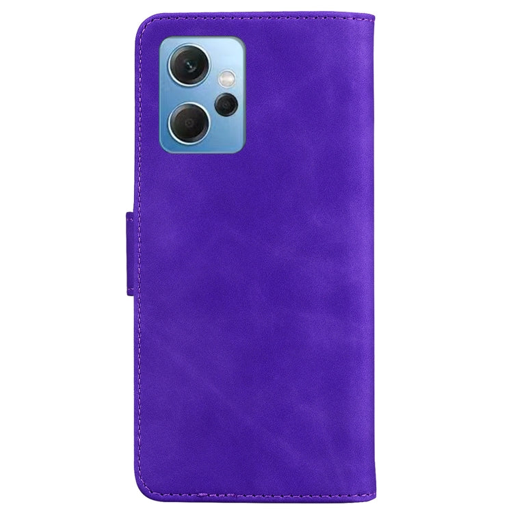 For Xiaomi Redmi Note 12 4G Global Skin Feel Pure Color Flip Leather Phone Case