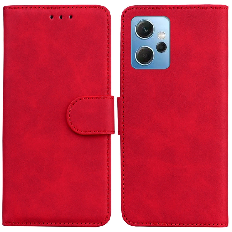 For Xiaomi Redmi Note 12 4G Global Skin Feel Pure Color Flip Leather Phone Case