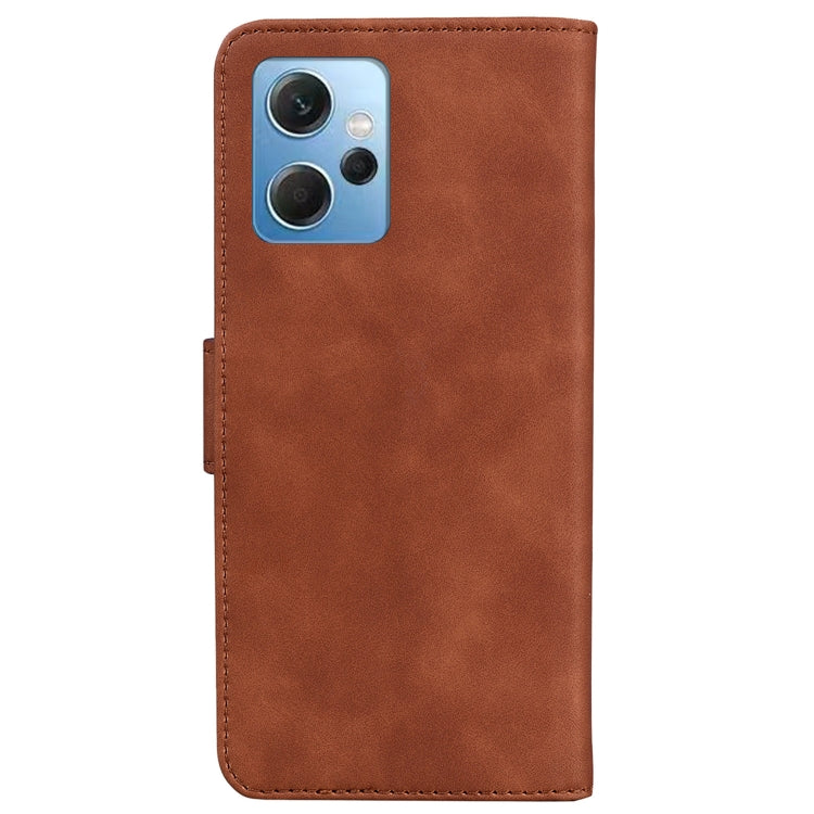 For Xiaomi Redmi Note 12 4G Global Skin Feel Pure Color Flip Leather Phone Case
