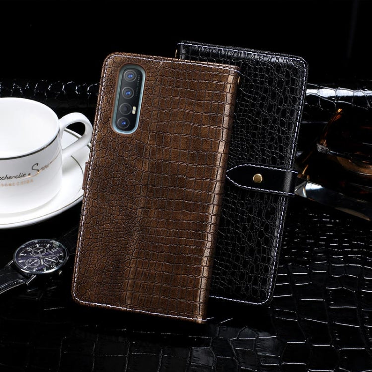 For OPPO Reno3 Pro idewei Crocodile Texture Horizontal Flip Leather Case with Holder & Card Slots & Wallet