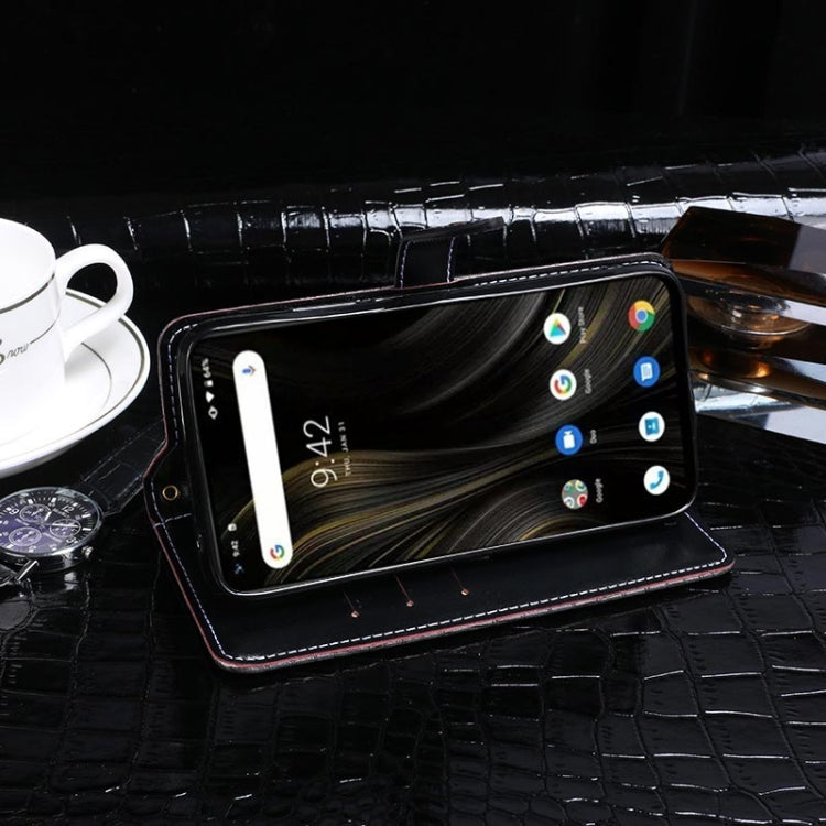 For Umidigi Power 3 idewei Crocodile Texture Horizontal Flip Leather Case with Holder & Card Slots & Wallet