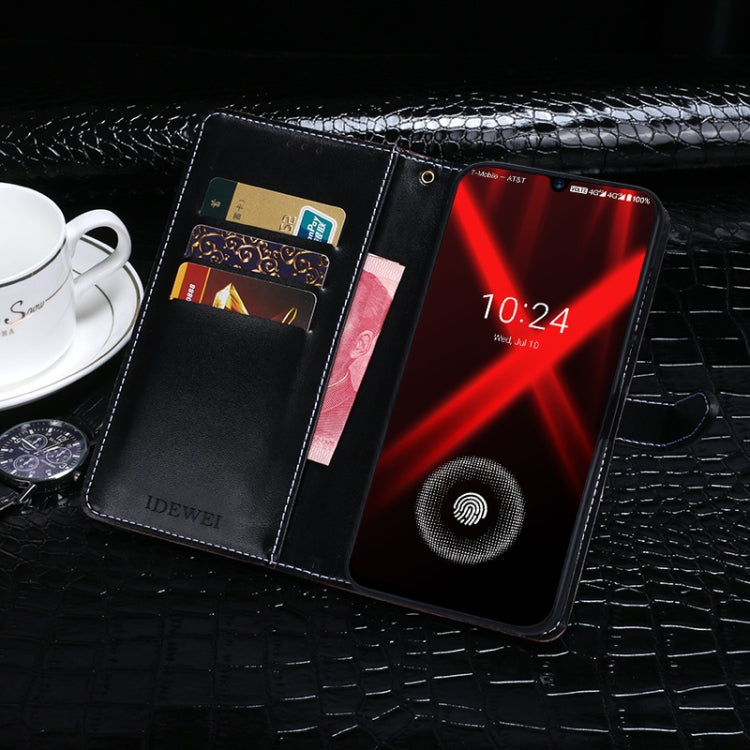 For Umidigi X idewei Crocodile Texture Horizontal Flip Leather Case with Holder & Card Slots & Wallet