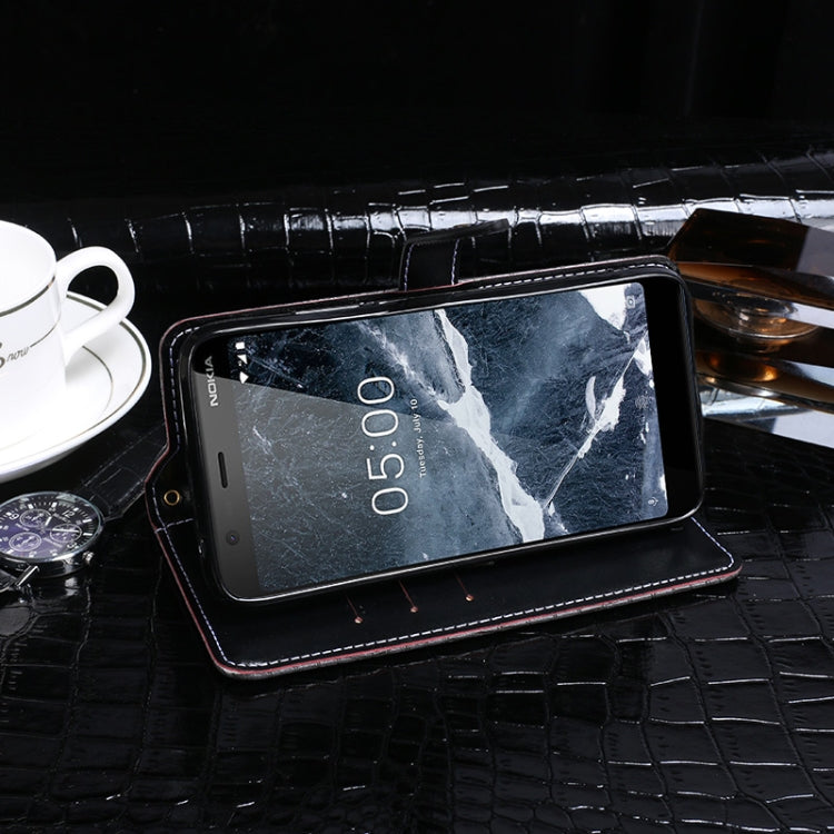 For Nokia 5.1 idewei Crocodile Texture Horizontal Flip Leather Case with Holder & Card Slots & Wallet