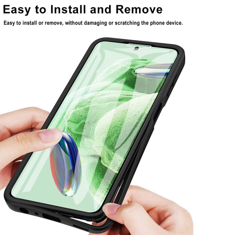 For Xiaomi Redmi Note 12 5G / Poco X5 Acrylic + TPU 360 Degrees Full Coverage Phone Case
