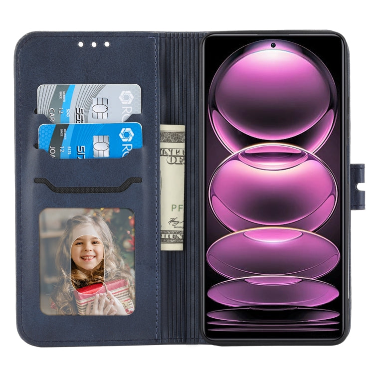 For Xiaomi Redmi Note 12 5G Global Embossed Happy Cat Pattern Flip Leather Phone Case