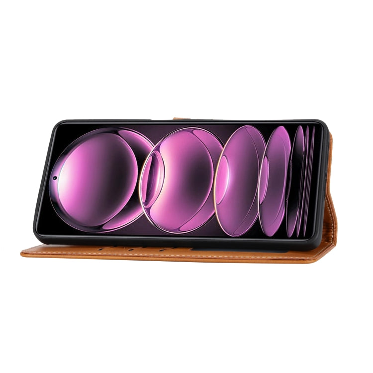 For Xiaomi Redmi Note 12 5G Global Embossed Happy Cat Pattern Flip Leather Phone Case