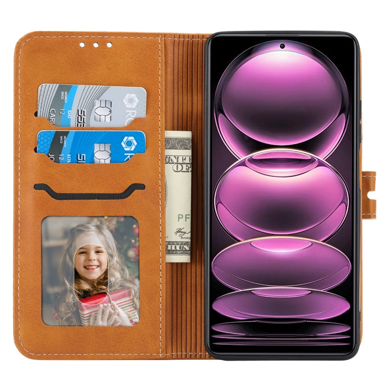 For Xiaomi Redmi Note 12 Pro 5G Global Embossed Happy Cat Pattern Flip Leather Phone Case