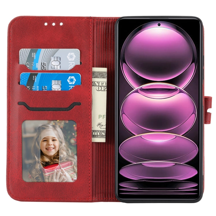 For Xiaomi Redmi Note 12 Pro+ 5G Global Embossed Happy Cat Pattern Flip Leather Phone Case