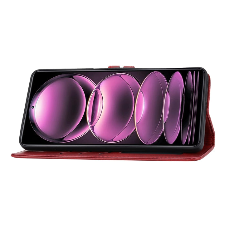 For Xiaomi Redmi Note 12 Pro+ 5G Global Embossed Happy Cat Pattern Flip Leather Phone Case