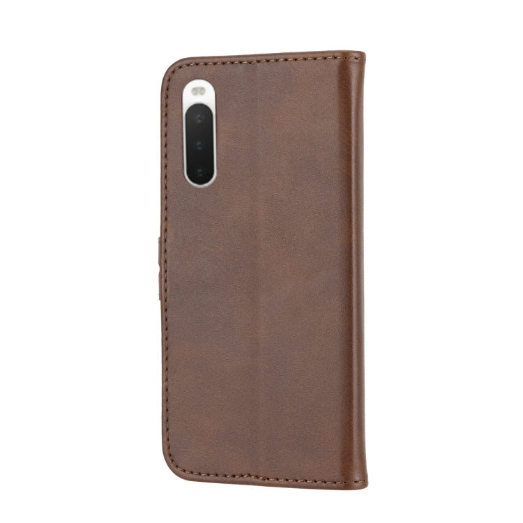 For Sony Xperia 5 IV Embossed Happy Cat Pattern Flip Leather Phone Case