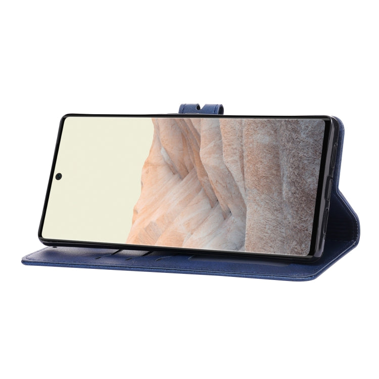 For Google Pixel 7a Embossed Happy Cat Pattern Flip Leather Phone Case