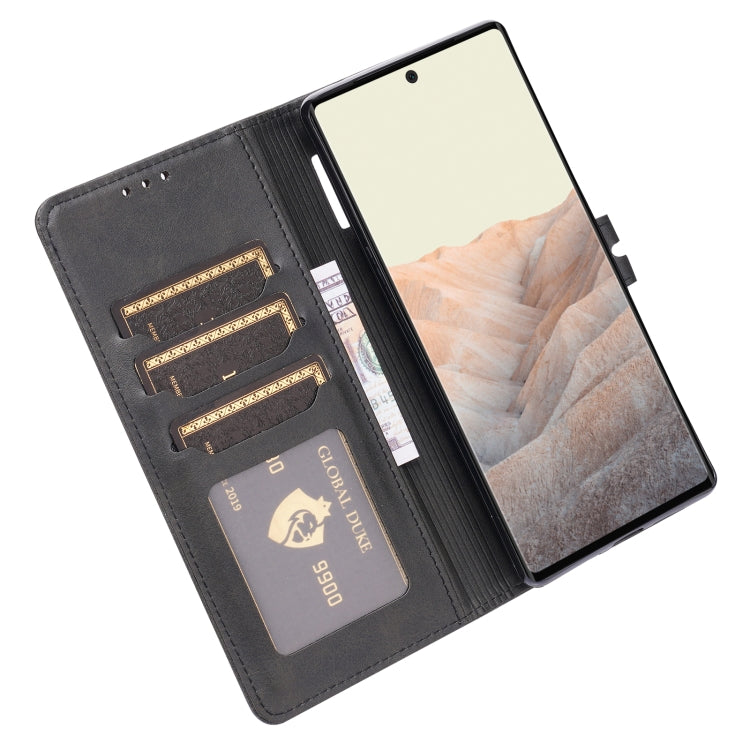 For Google Pixel 7a Embossed Happy Cat Pattern Flip Leather Phone Case