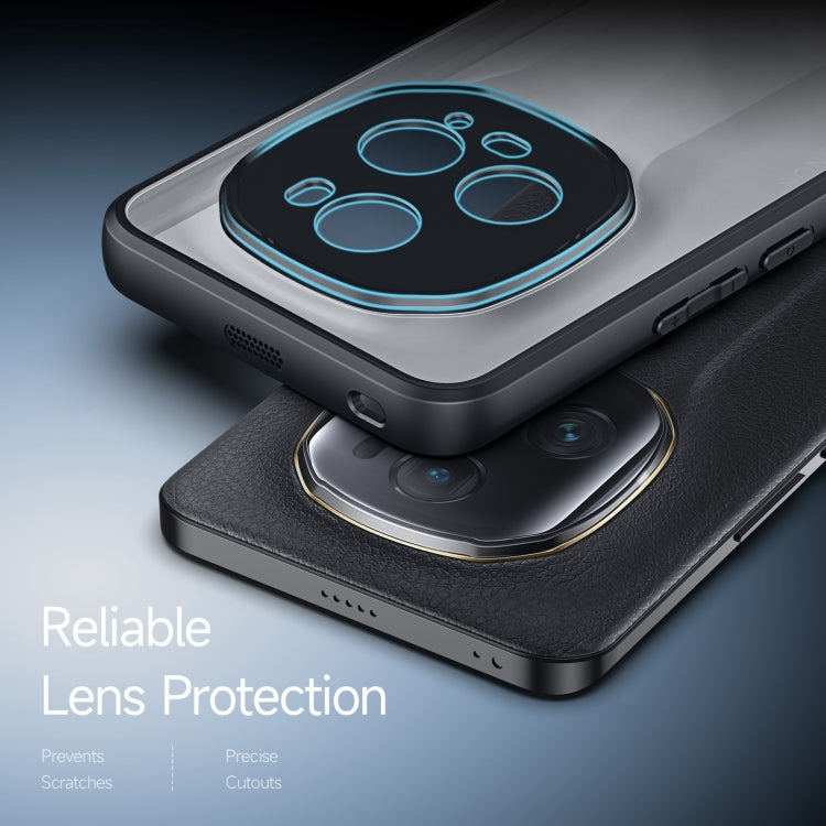 For Honor Magic5 Pro / Magic5 Ultimate DUX DUCIS Aimo Series TPU + PC Frosted Feel Phone Case(Black)