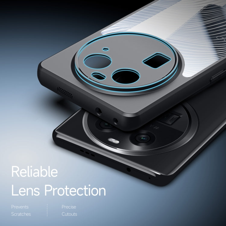 For OPPO Find X6 DUX DUCIS Aimo Series TPU + PC Frosted Feel Phone Case(Black)