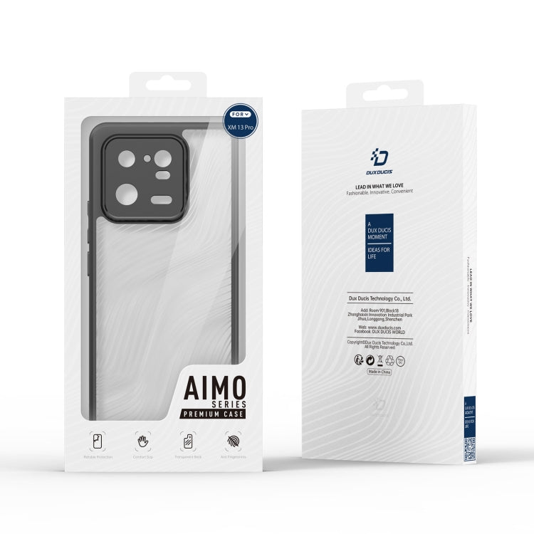 For Xiaomi 13 Pro DUX DUCIS Aimo Series TPU + PC Frosted Feel Phone Case(Black)