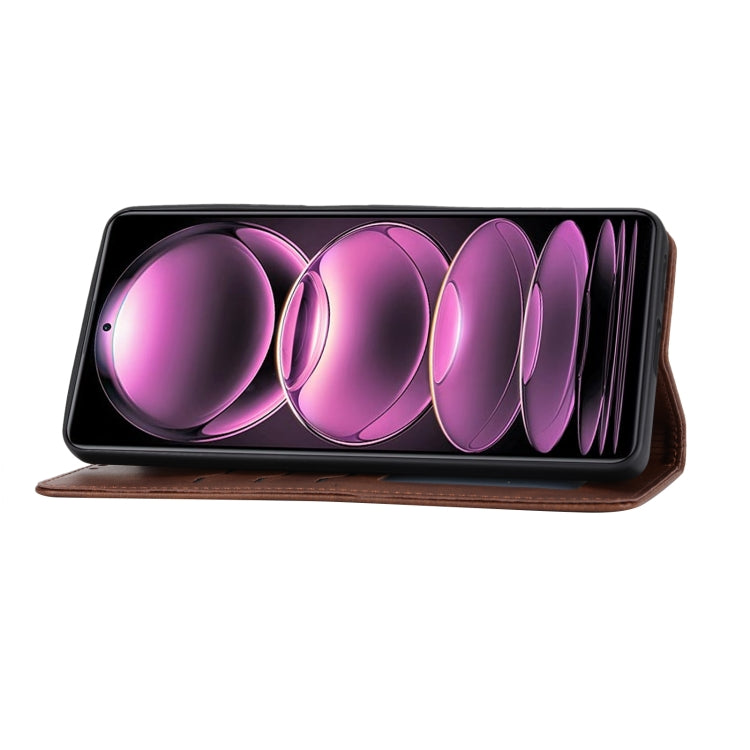 For Xiaomi Redmi Note 12 4G Global Embossed Happy Cat Pattern Flip Leather Phone Case