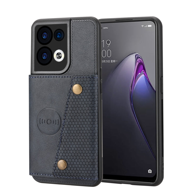 For OPPO Reno9 Pro Double Buckle Magnetic Phone Case