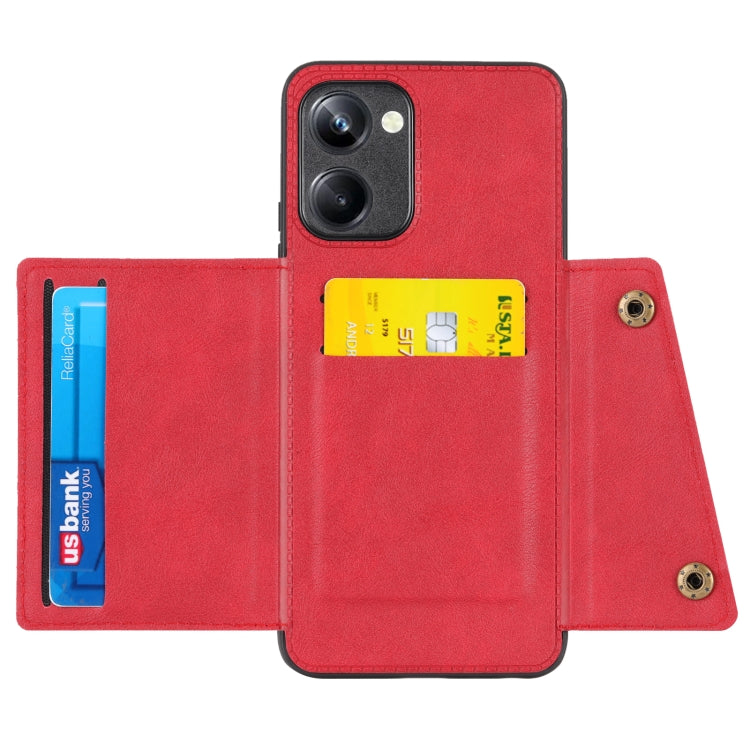 For Realme 10 Pro Double Buckle Magnetic Phone Case