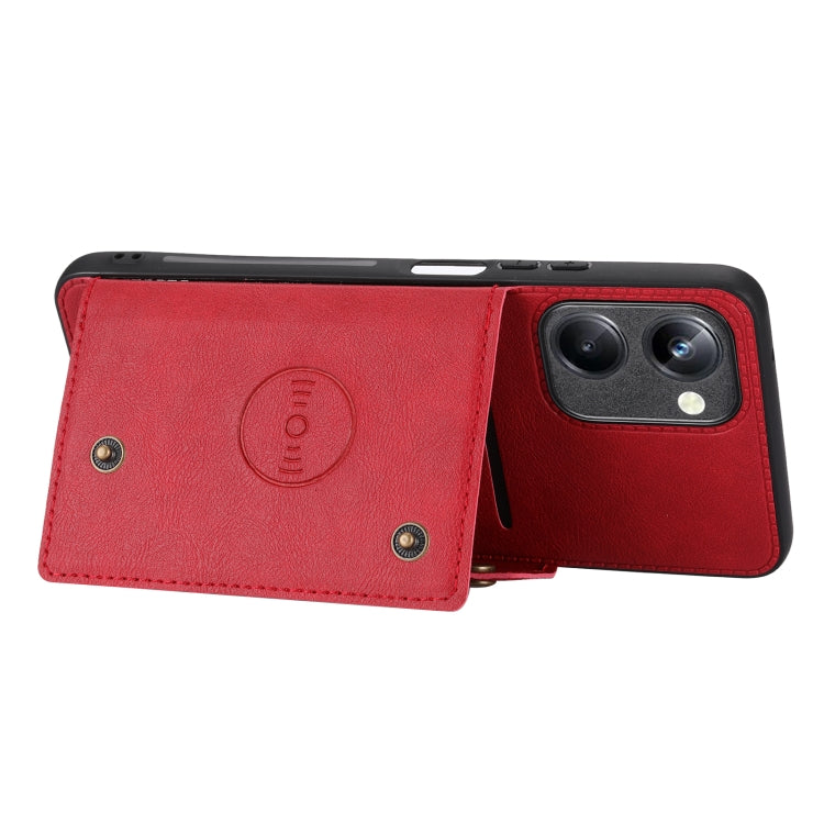 For Realme 10 Pro Double Buckle Magnetic Phone Case