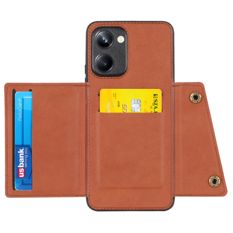 For Realme 10 Pro Double Buckle Magnetic Phone Case