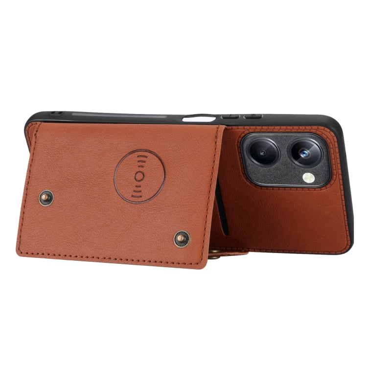 For Realme 10 Pro Double Buckle Magnetic Phone Case