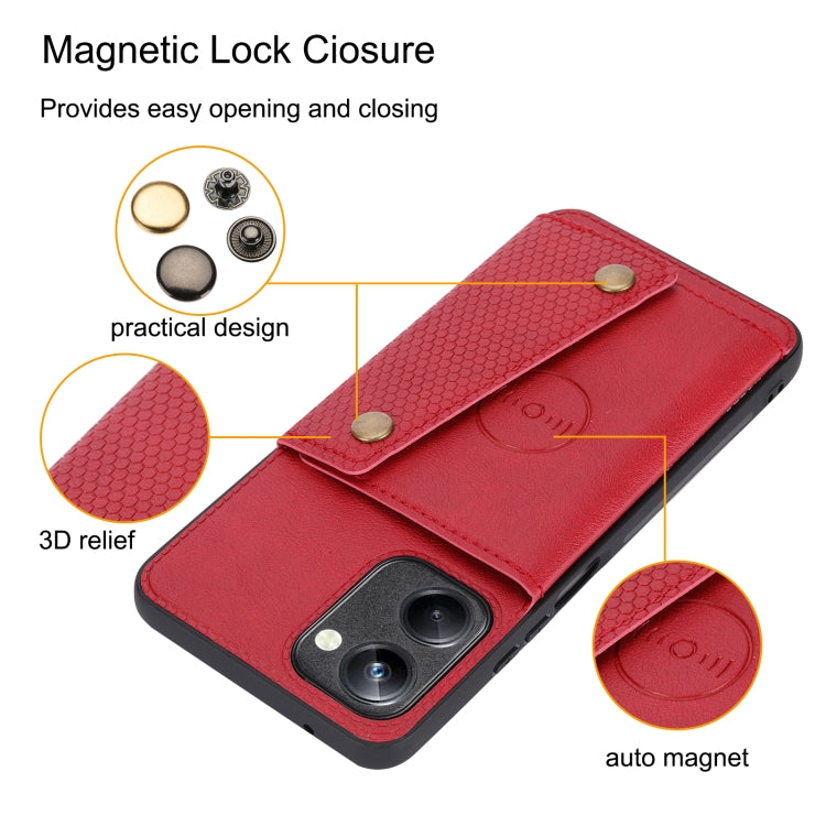 For Realme 10 Pro Double Buckle Magnetic Phone Case