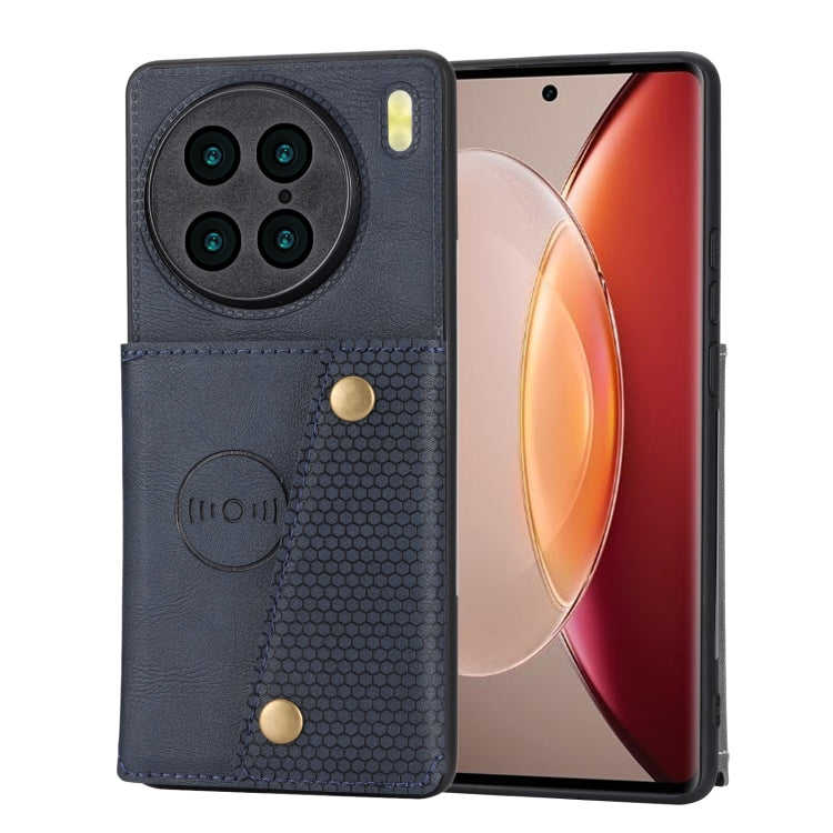 For vivo X90 Double Buckle Magnetic Phone Case