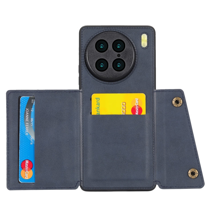 For vivo X90 Double Buckle Magnetic Phone Case